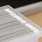 IRIS USA Medium Portable Desktop File Box with Open Lid, 6 Pack, Side Handles, Hanging File Folders, Tabs & Inserts, Letter Size, Magazines, Newspapers, Mail, Books, Notebooks, Clear